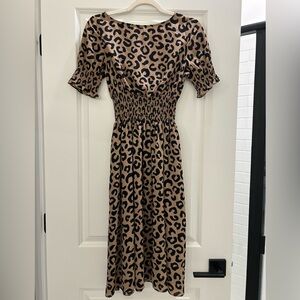 Kate Spade Midi Dress Leopard